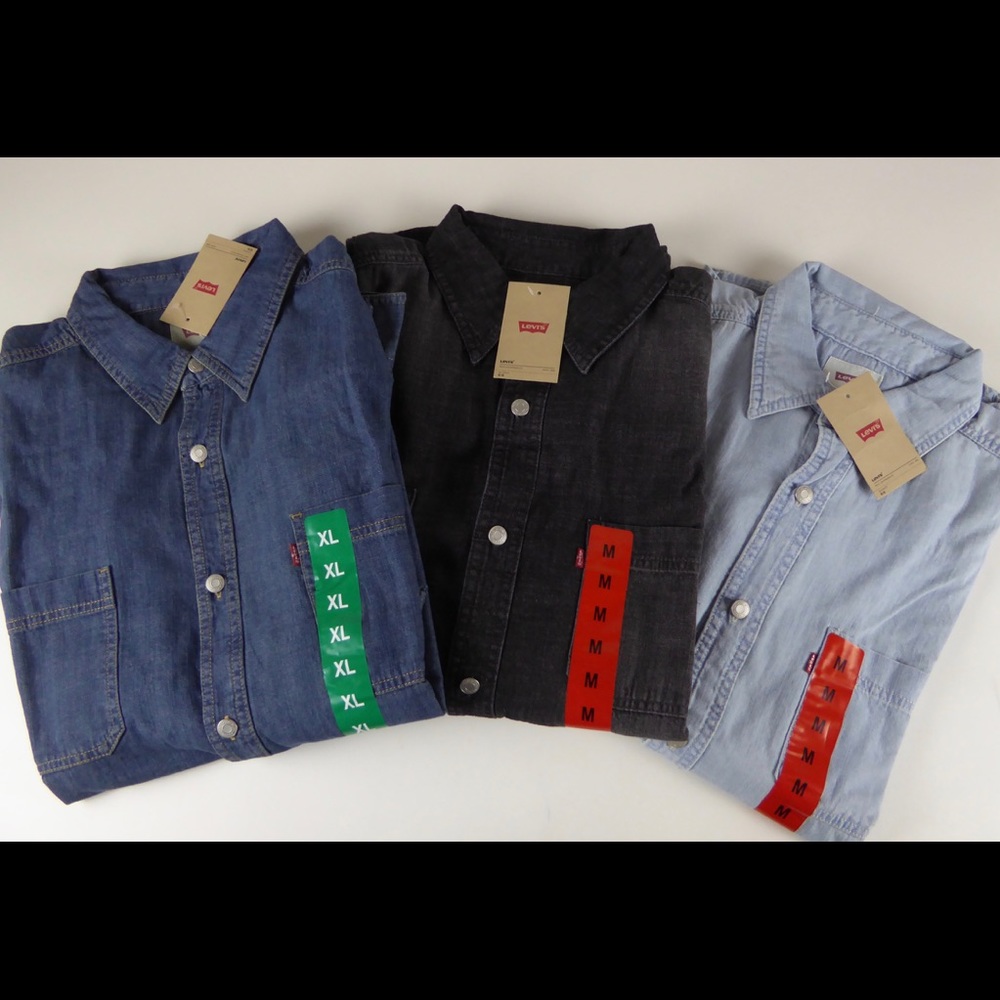 Levi Strauss Cotton Denim Stonewashed Shirt NWT - Picture 8 of 8